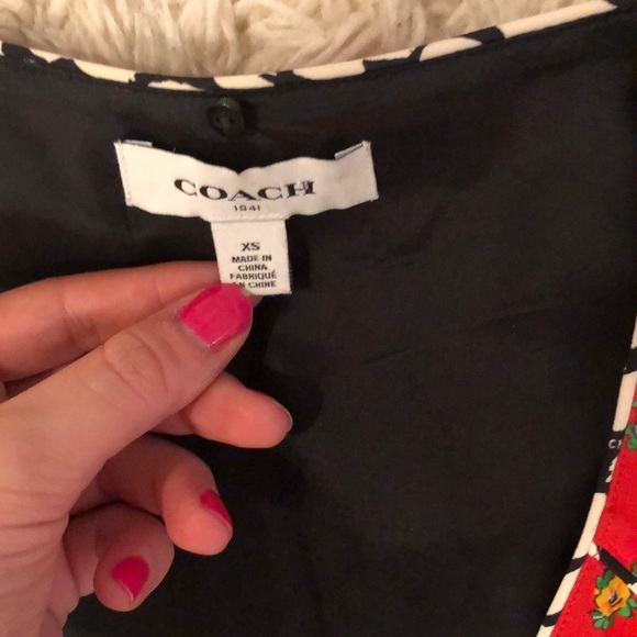 NWOT Coach 1941 Floral Front Placket Dress - Picture 3 of 8